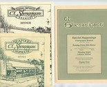 3 C I Shenanigan&#39;s Seafood Chophouse Brewery Menus Spokane Washington 1985  - $27.72