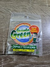 Water Gremlin, Gremlin Green Dipsey Sinkers. ZPDS-8, Sz 1/4. Steel Sinkers - £3.85 GBP
