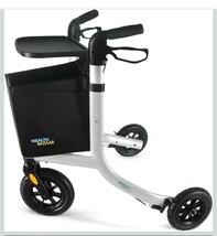 3 Wheels Rollator Walker for Seniors, Lightweight Foldable Walker with - $128.69