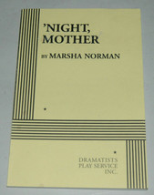 Night Mother Marsha Norman Dramatists Play Service Paperback DPS - £6.36 GBP