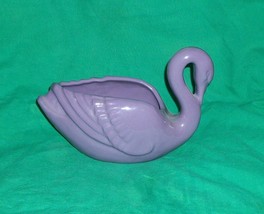 Vtg Frankoma 228 Plum Swan Wisteria Purple Rare Very Limited Run Pottery Planter - £68.36 GBP