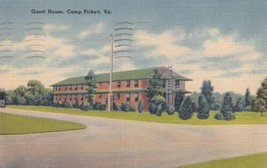 Guest House Camp Pickett Virgiania VA Postcard 1945 - $2.99
