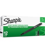 Sharpie Pen Permanent Fine Point 12/BX Black 1742663DZ - $36.99