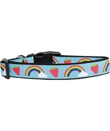 Rainbows and Berries Nylon Dog Collar Medium Narrow - $36.91 CAD