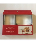 NEW Wondershop at Target Stainless Steel Gingerbread House 7 Count Cooki... - $11.66