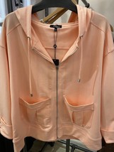 Orly sweatshirt jacket in Peach - size XL - £46.45 GBP