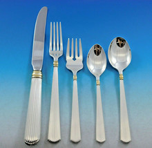 Ashmont Gold by R&B Sterling Silver Flatware Set for 8 Service 40 pcs Dinner - £2,608.03 GBP