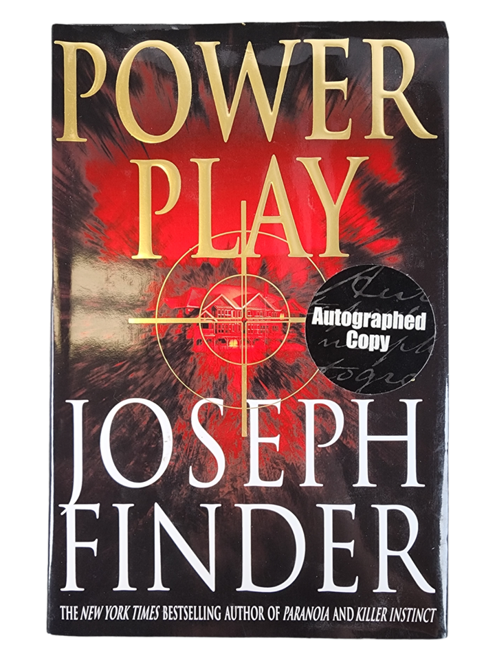 Primary image for Power Play by Joseph Finder (2007, Hardcover) SIGNED 1st/1st