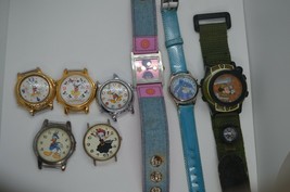 Vtg Disney Lorus Musical watch lot &amp; Others, some work others dont  AS I... - $69.25