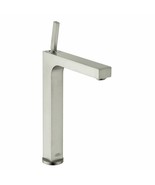 AXOR Citterio Modern 15-inch Tall Bathroom Faucet in Brushed Nickel, 390... - $1,039.50