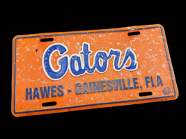 Vintage Hawes Gainesville Florida Gator License Plate Metal Embossed - £9.46 GBP