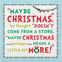 Maybe Christmas... Grinch Story Luncheon Napkins 16 Ct Paper - £4.66 GBP