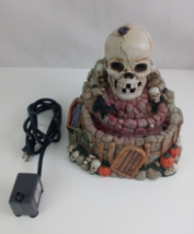 Haunted Skull Bones Blood Fountain Halloween Table Accent Party Decor Spooky - £35.65 GBP