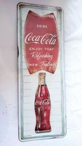 22&quot; Coca Cola Coke ice cold neon style 3d cutout drink USA metal display ad Sign - £30.85 GBP