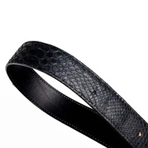 Arkansas Belt Genuine Snake Skin Western Dressy Casual Black image 4