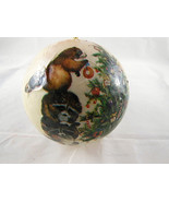Barry Patch Christmas Ornament Decoupage Forest  Christmas 1977 Reflecti... - £6.06 GBP
