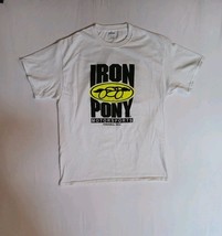Biker T Shirt Iron Pony Motorsports Adult Large White Yellow Black Colum... - $17.35 CAD
