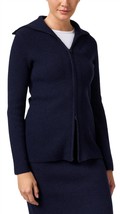 Vince wool zip cardigan in Navy - size M - £105.79 GBP