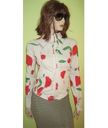 Vintage WOMEN&#39;S Lululemon Roses Floral Pattern Cropped Jacket  - $61.40 CAD