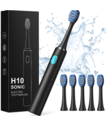 Sonic Electric Toothbrush Battery Powered w/ 6 Brush Heads | Waterproof ... - $338.51 MXN