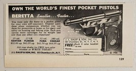 1957 Print Ad Beretta .22 Cal Short Minx M4 Pistols Galef &amp; Son New York,NY - £7.25 GBP