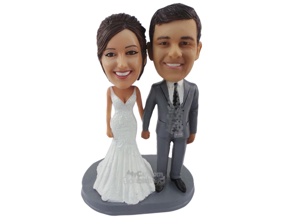 Couple Bobblehead Dolls - Romantic Pair Figurine Set main image 1