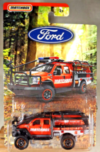 2018 Matchbox Ford Truck Series FORD F-350 SUPERLIFT Orange w/Black Ring... - $9.95