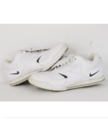 Vintage 90s Nike Golf Womens Size 7.5 Leather Studded Golf Shoes White L... - $49.45