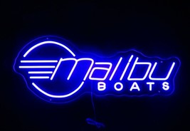 Malibu Boats - Blue Neon LED Wall Mounted Light - 30&quot; x 12&quot; with Remote - £73.56 GBP