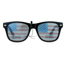 Enfant Lunettes de Soleil Drapeau Américain Lentille Noir Carré Cadre Câble Sans - £7.08 GBP