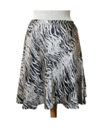 Vintage Tiger Striped A Line Mini Skirt Size 4  - £19.75 GBP