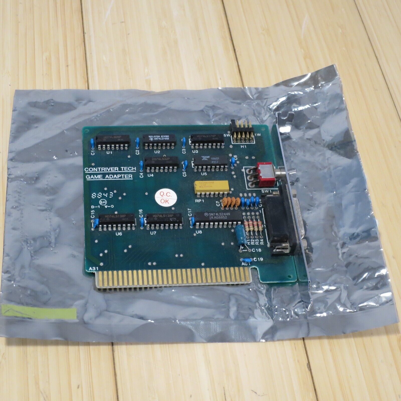 Vintage Game Port Adapter Contriver Tech 8 bit ISA - $23.36
