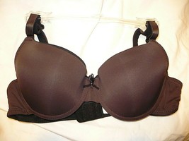 Simply Styled Women&#39;s T-Shirt Bras 2 Pack 36A Black &amp; Brown Padded Cup Underwire - £11.37 GBP