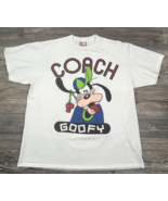 Disney Designs Vintage 1980’s Coach Goofy Graphic T Shirt Size XL USA Made - £39.55 GBP