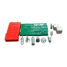 Monopoly Board Game Lot Tokens Replacement Parts Pieces Metal Movers House Hotel - $7.42