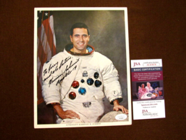 Harrison Schmitt Apollo 17 Astronaut Signed Auto Vintage 8 X 10 Nasa Litho Jsa - £388.43 GBP
