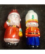 Vintage Avon Glass Light Cover SANTA CLAUS  And Soldier - £7.65 GBP