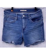 Levi&#39;s Strauss Shorts Size 29 High Rise Skinny 721 Blue Cut Off Jean Pants - $15.83