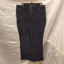 St. John&#39;s Bay Petite Women&#39;s Black Bootcut Jeans, Size 12P - £15.81 GBP