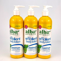 Alba Botanica Maximum Dry Skin Very Emollient Body Lotion 12 Oz Each Lot Of 3 - £21.93 GBP