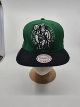 NEW Boston Celtics Mitchell Ness Snapback Hat Adjustable Hardwood Classi... - £19.97 GBP