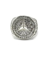 Mercedes Ring, Mercedes Benz Ring, 925 Sterling Silver, Wedding Ring Men... - $139.89