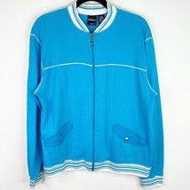 Erika Sport Blue Zip Up Jacket Size XL Womens - £5.46 GBP