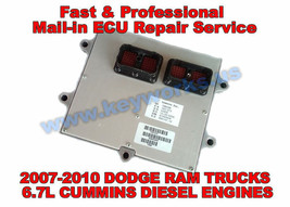 2007-2009 DODGE RAM TRUCKS 6.7L DIESEL CUMMINS ENGINE ECU,ECM,PCM REPAIR... - £192.79 GBP