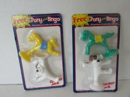 Cracker Jack Surprise Toys Carded New 2 Packages Pony &amp; Bingo L144 - £3.56 GBP