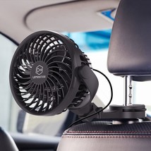 Usb Powered 5V Car Fan, Powerful 4 Speed Quiet Ventilation Electric Cooling Fans - £25.97 GBP