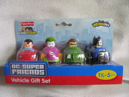 Fisher Price Little People Wheelies DC Super Friends Vehicle Set Unopened 2011 - $50.00