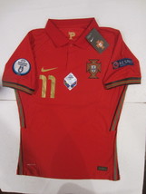 Bruno Fernandes Portugal 20/21 Euro Match Slim Red Home Soccer Jersey 20... - £87.72 GBP
