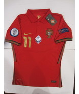 Bruno Fernandes Portugal 20/21 Euro Match Slim Red Home Soccer Jersey 20... - £94.16 GBP