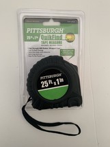 Pittsburgh Quikfind 25 ft x 1 in Tape Measure with High Strength ABS Rubber Case - £14.45 GBP